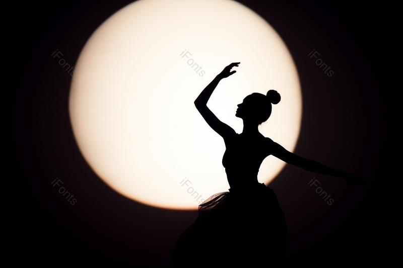 黑白影像的少数民族傣族舞蹈剪影,高清,摄影图,摄影图片,图片大全,摄影图免费下载